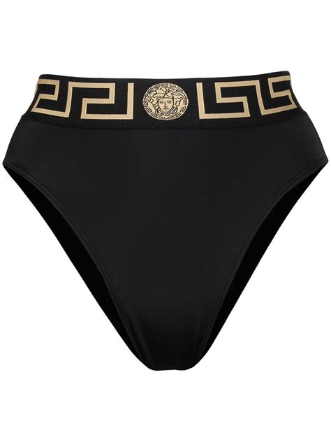 versace swim suits|Versace high waisted bikini bottom.